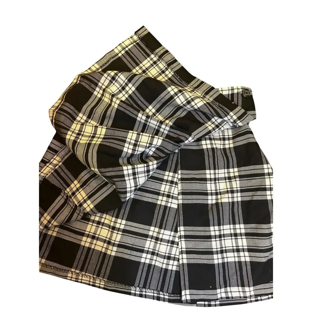Tracy Evans Women’s Vintage Plaid Pleated Skirt Size 7 (S) Y2K Academia Preppy